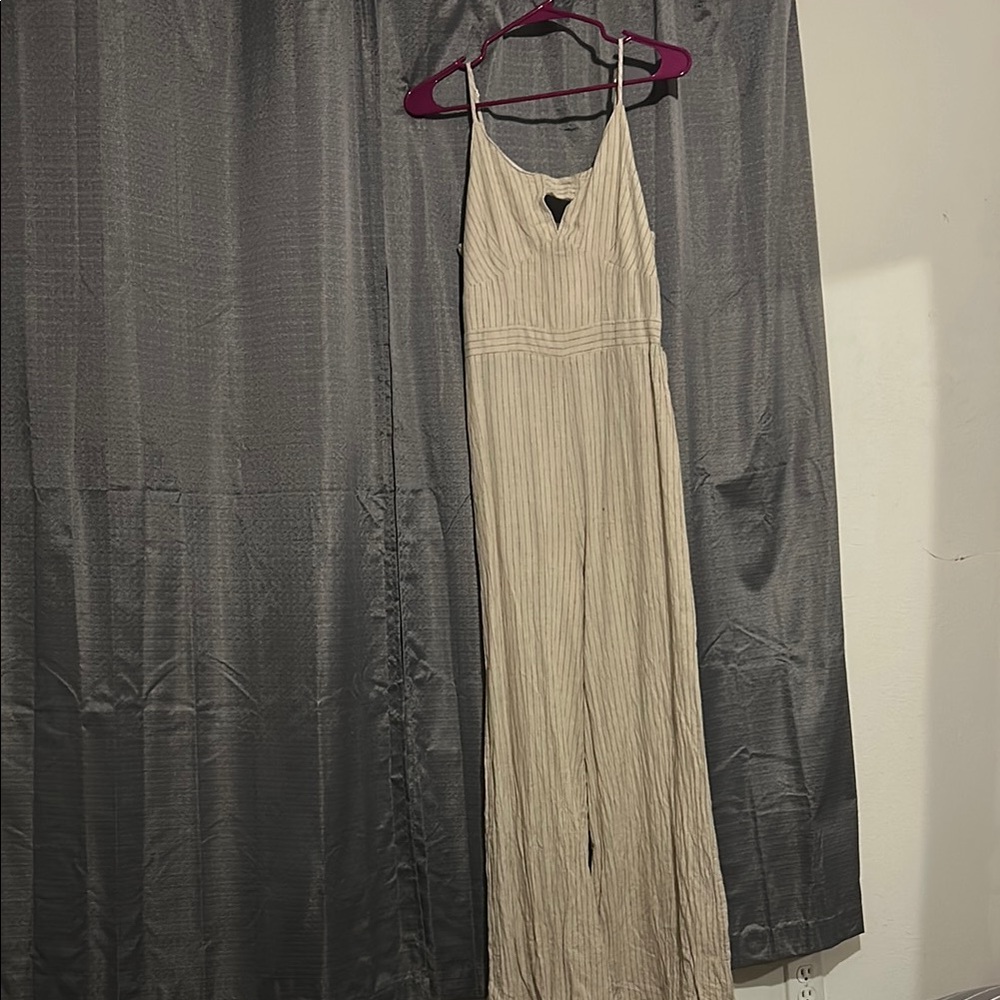 Japna Cream Halter Jumpsuit Casual